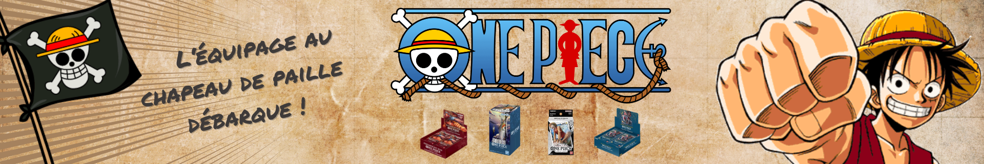 Univers One Piece : Display, Decks, Coffrets, Deck Box & Sleeves