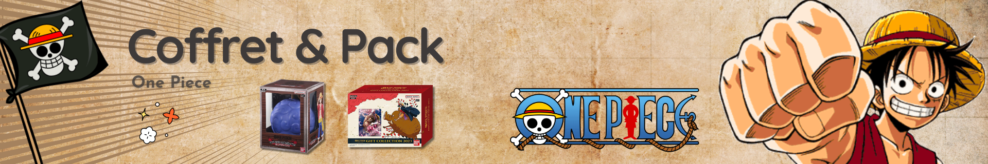 Coffret et Pack One Piece : Boosters Exclusifs et Accessoires de Jeu