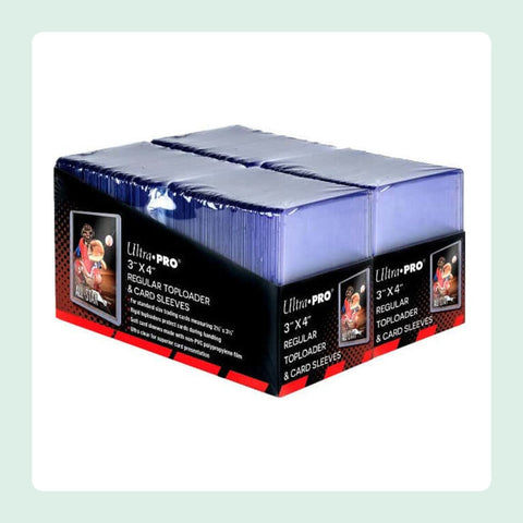 200 Protèges Cartes Rigide Toploader Ultra Pro avec Sleeves [fond]