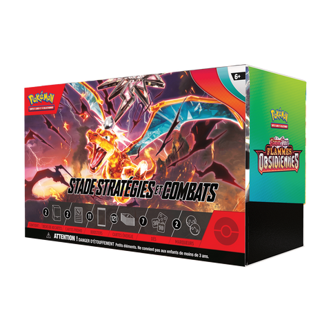 Autre vue du Build & Battle Stadium Pokémon EV03 Flammes Obsidiennes