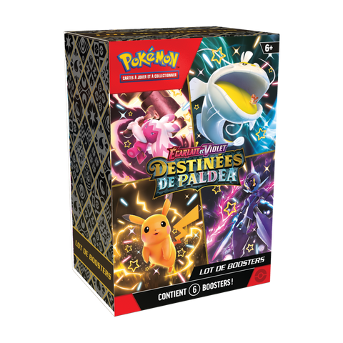 Illustration du Bundle 6 Boosters Pokémon EV04.5 Destinées de Paldea