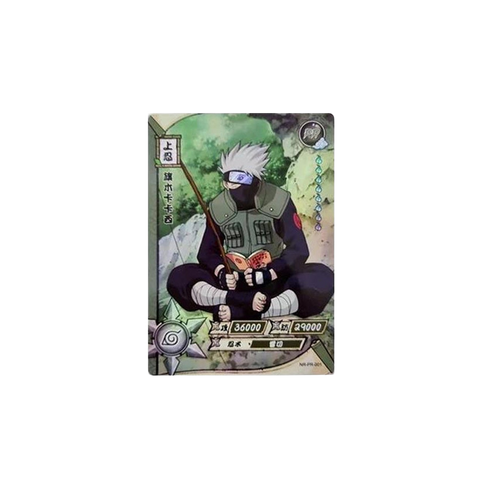 Carte Kakashi PR-001 incluses dans le portfolio Naruto