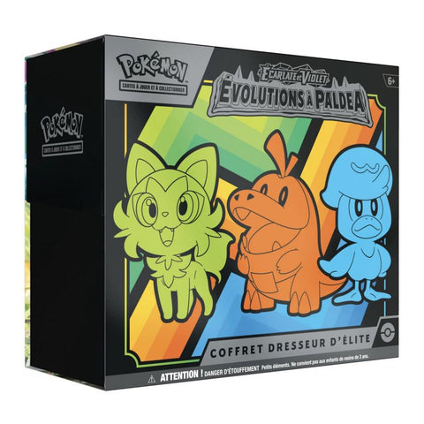 Coffret Dresseur d'Elite Pokémon Écarlate et Violet  EV02 Évolutions À Paldea
