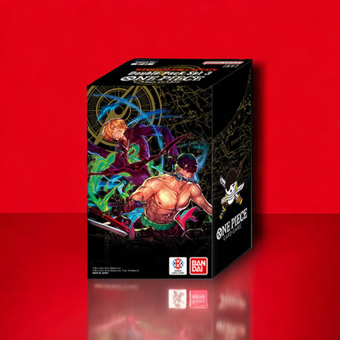 Double Pack Set One Piece Card Game DP03 sur fond rouge