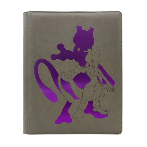 Face avant du Portfolio Pokémon Mewtwo A4 Premium Pro Binder