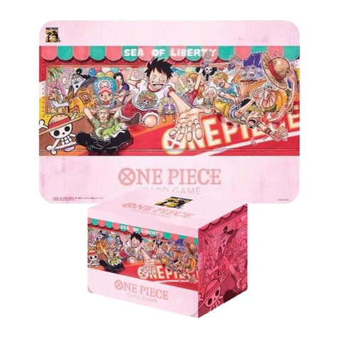 Set 25th Edition - Tapis de jeu et Card Case - One Piece Card Game