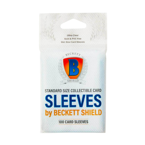 Sleeves Protèges Cartes Beckett Shield - Transparent - 100 Pièces