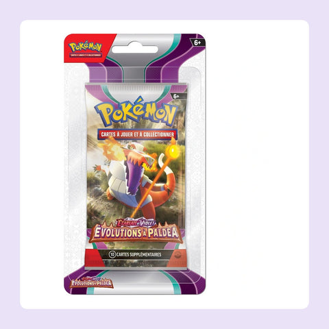 Booster 1 Pokémon EV02 Écarlate Et Violet Évolution à Paldea [fond]