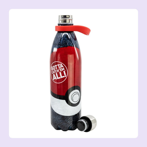 Bouteille thermique Pokemonen en Inox de 1 litre avec son bouchon [fond]