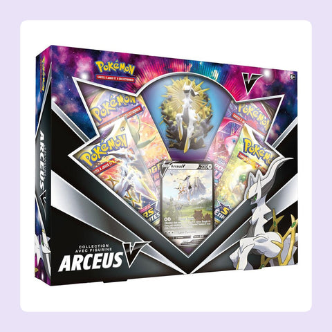 Coffret Arceus-V 4 boosters et 1 figurine Arceus [fond]