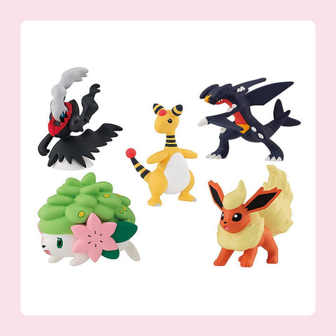 Coffret de 5 figurines Pokémon V6 avec les figurines [fond]