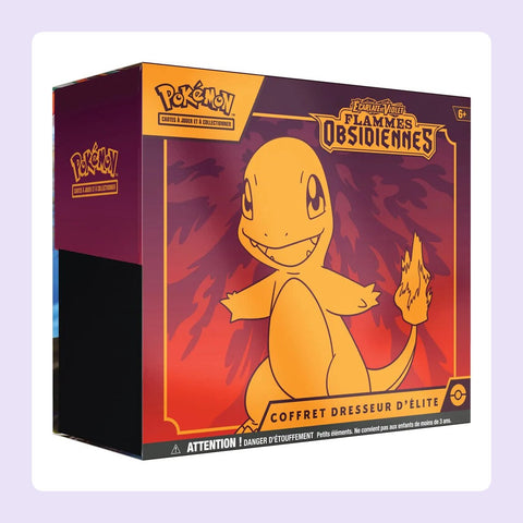 Coffret Pokémon Dresseur d'Elite EV03 Flammes Obsidiennes [fond]