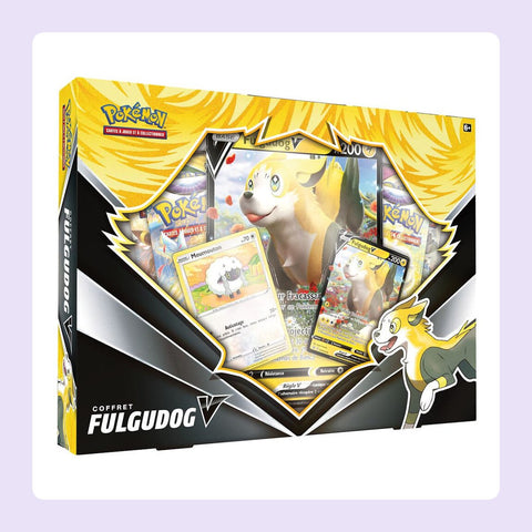 Coffret Pokémon Fulgudog V (4 boosters) [fond]