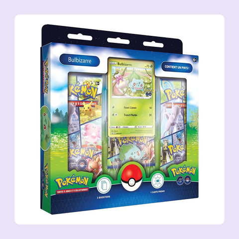 Coffret Pin's Pokémon GO Bulbizarre [fond]