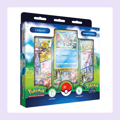 Coffret Pin's Pokémon GO Carapuce [fond]