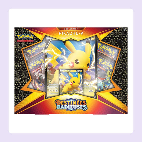 Coffret Pokémon Pikachu-V Destinées Radieuses EB04.5 [fond]