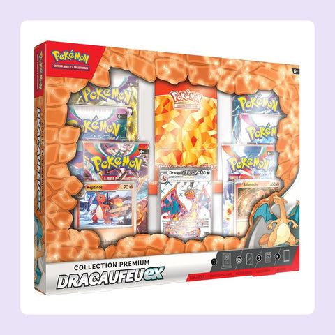 Coffret Pokémon Premium Dracaufeu-ex [fond]