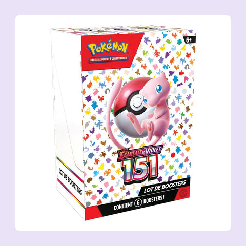 Display 6 boosters Pokémon EV03.5 151 [fond]