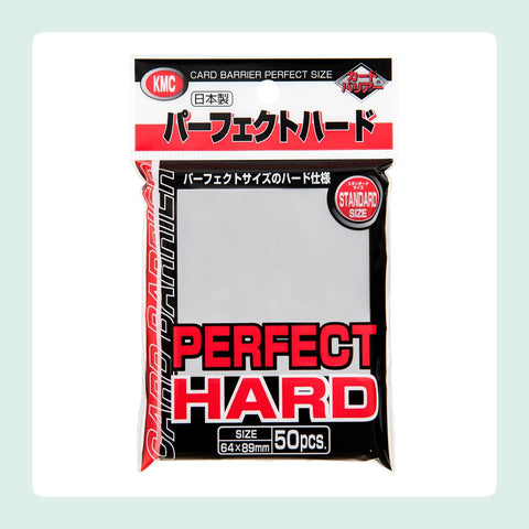 Sleeves Protèges Cartes KMC Perfect Hard - Transparent - 50 Pièces [fond]
