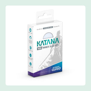 Sleeves Protèges Cartes Ultimate Guard Katana Precision-Fit - Transparent - 100 Pièces [fond]