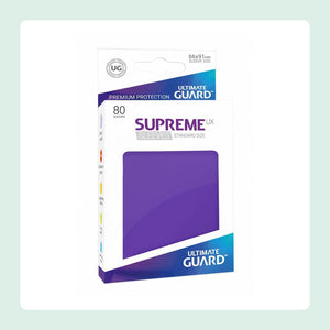Sleeves Protèges Cartes Ultimate Guard Supreme UX 80 Pièces Violet [fond]
