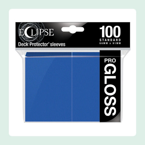 Sleeves Protèges Cartes Ultra Pro Eclipse 100 Pièces Bleu Brillant [fond]
