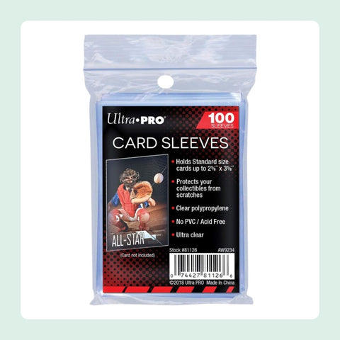 Sleeves Protèges Cartes Ultra Pro - Transparent - 100 Pièces [fond]