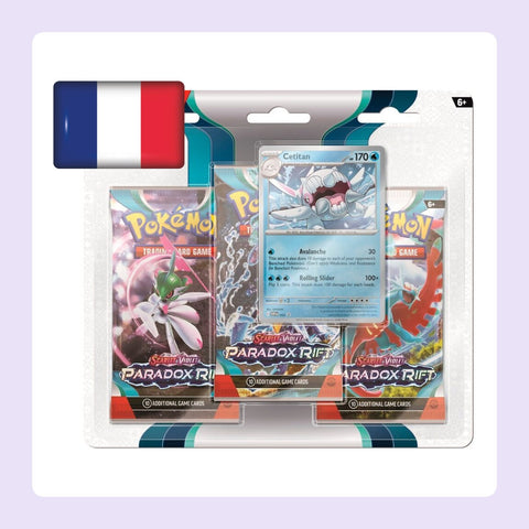 Tripack Pokémon EV04 Faille Paradoxe - Cryodo [fond]