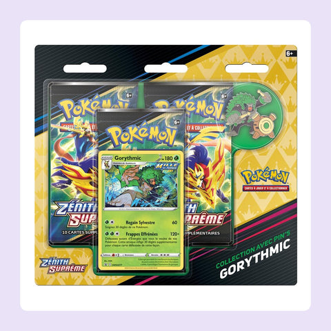 Tripack Pokémon EB12.5 Zénith Suprême - Gorythmic [fond]