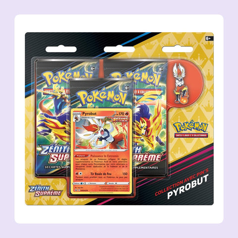 Tripack Pokémon EB12.5 Zénith Suprême - Pyrobut [fond]