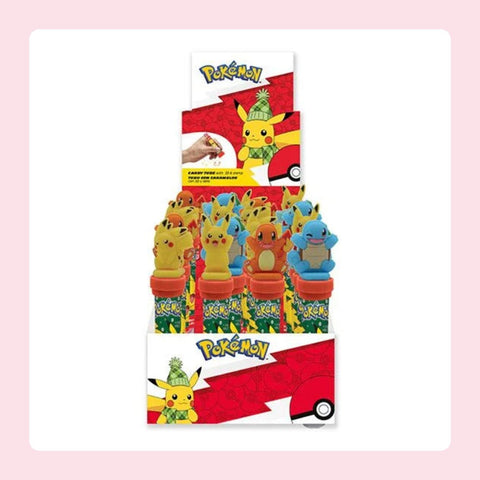 Tube de bonbons Pokémon avec tampon [fond]