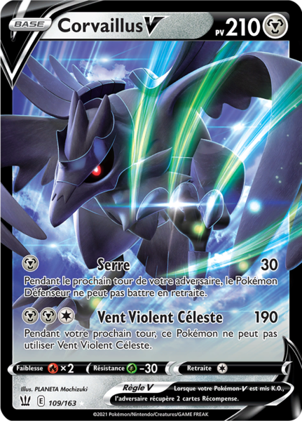 Carte Pokémon Corvaillus-V