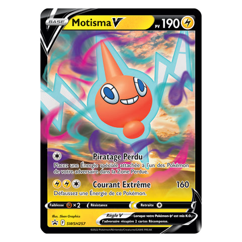 Carte promo de Pokébox Pokémon Noël 2022 avec Motisma-V