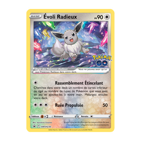 Carte Promo du Coffret Premium Évoli Radieux Pokémon GO