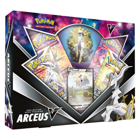 Coffret Arceus-V 4 boosters et 1 figurine Arceus