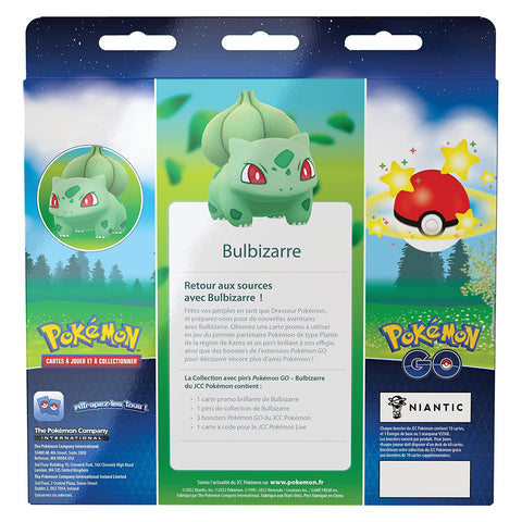 dos du Coffret Pin's Pokémon GO Bulbizarre