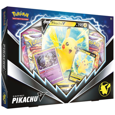 Coffret Pokémon Pikachu V avec 4 boosters