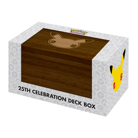 Coffret Deck Box Pokémon Célébrations 25 ans en bois