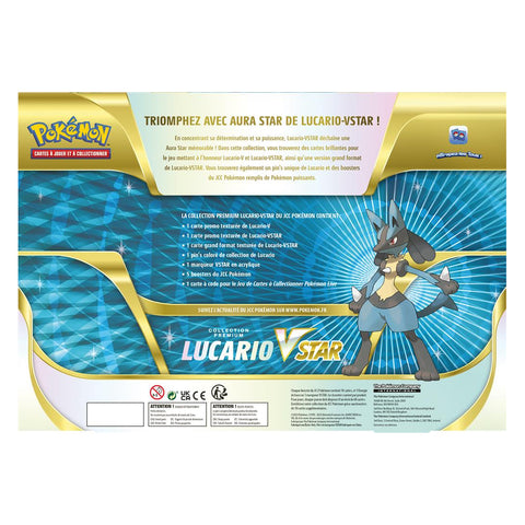 Détail du contenu du Coffret Premium Pokémon Lucario VSTAR