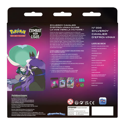 Dos du Deck de Combat Pokémon de Ligue Sylveroy Cavalier d'Effroi