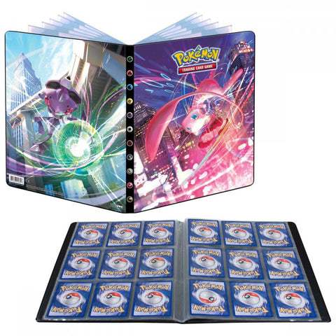 Intérieur du Portfolio 9 pochettes Épée & Bouclier Poing de Fusion (EB08)