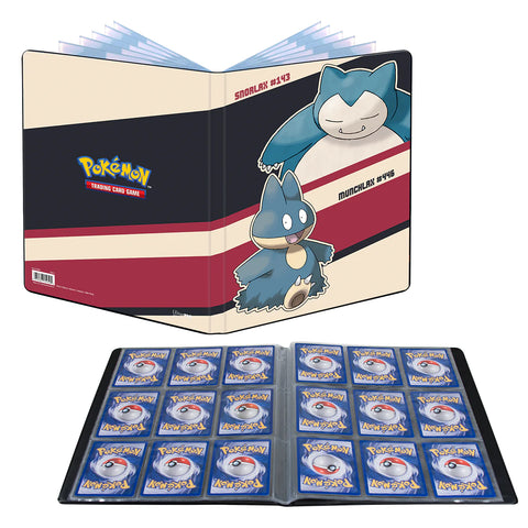 Portfolio Ultra Pro Standard Pokémon A4 Ronflex et Goinfrex - 9 pochettes vue intérieur