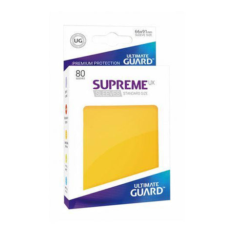 Sleeves Protèges Cartes Ultimate Guard Supreme UX 80 Pièces Jaune