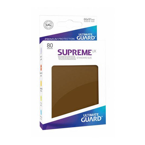 Sleeves Protèges Cartes Ultimate Guard Supreme UX 80 Pièces Marron