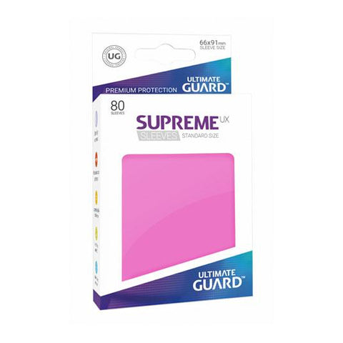 Sleeves Protèges Cartes Ultimate Guard Supreme UX 80 Pièces  Rose