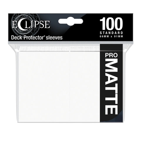 Sleeves Protèges Cartes Ultra Pro Eclipse 100 Pièces Blanc Mat