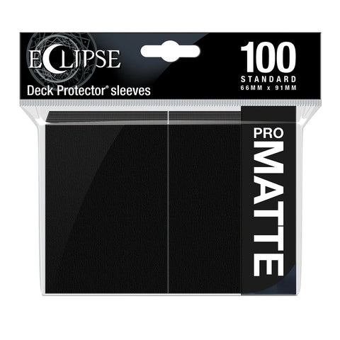 Sleeves Protèges Cartes Ultra Pro Eclipse 100 Pièces Noir Mat