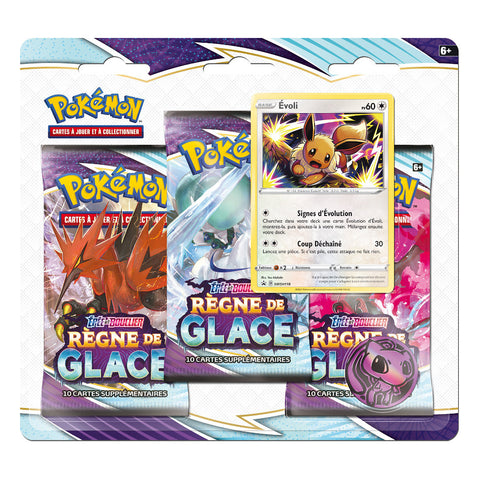 Tripack Pokémon EB06 Règne de glace - Évoli