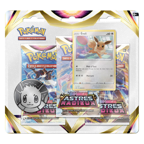 Tripack Pokémon EB10 Astres Radieux - Évoli