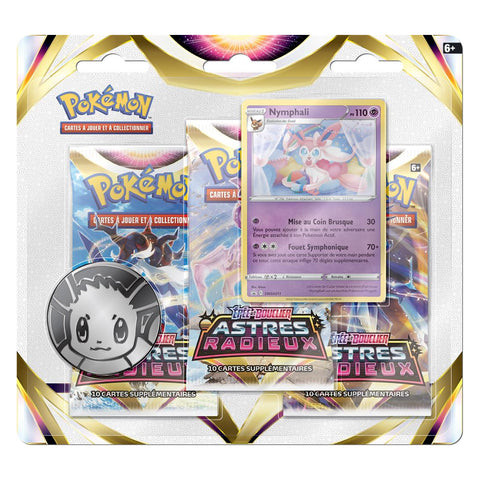 Tripack Pokémon EB10 Astres Radieux - Nymphali